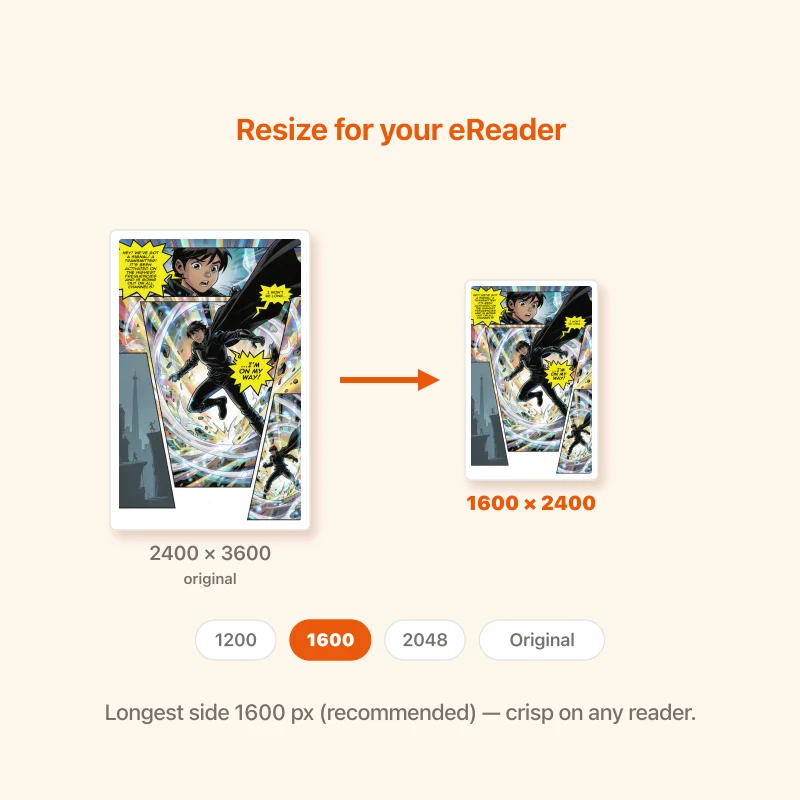 Resize for your eReader