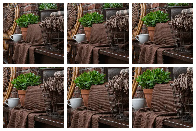 The same GIF split into 6 numbered PNG frames shown side by side after frame extraction
